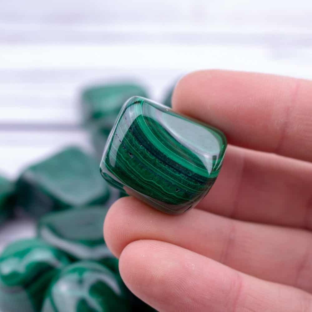 malakit, grön, kristall